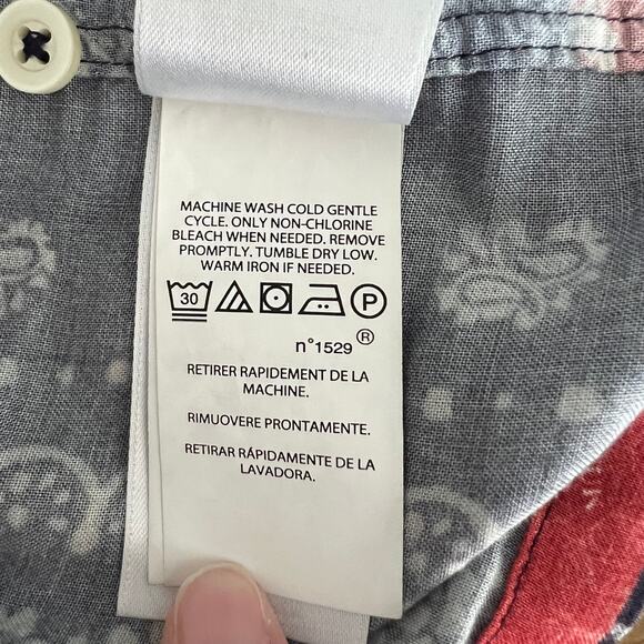 POLO Ralph Lauren Classic Fit Patchwork-Print Camp‎ Shirt Mens XXL - Picture 6 of 7